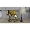 Image 1 : 3 Table Lamps - 2 with Adjustable Shades 