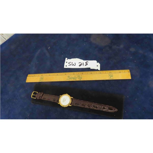 Heinz Mens Wrist Watch, Wood 7UP Ruler