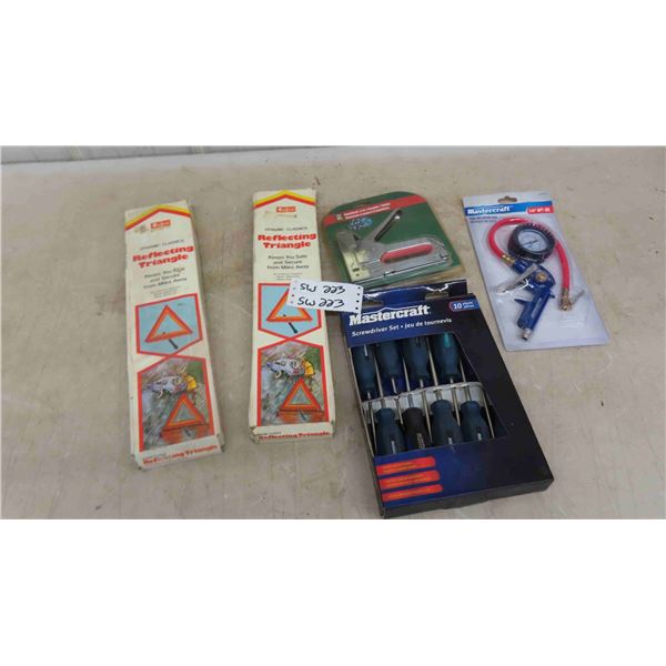 New: Mastercraft Screwdriver Set , Triangle Reflectors, Mastercraft 