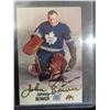 Image 2 : Johnny Bower Signed Card