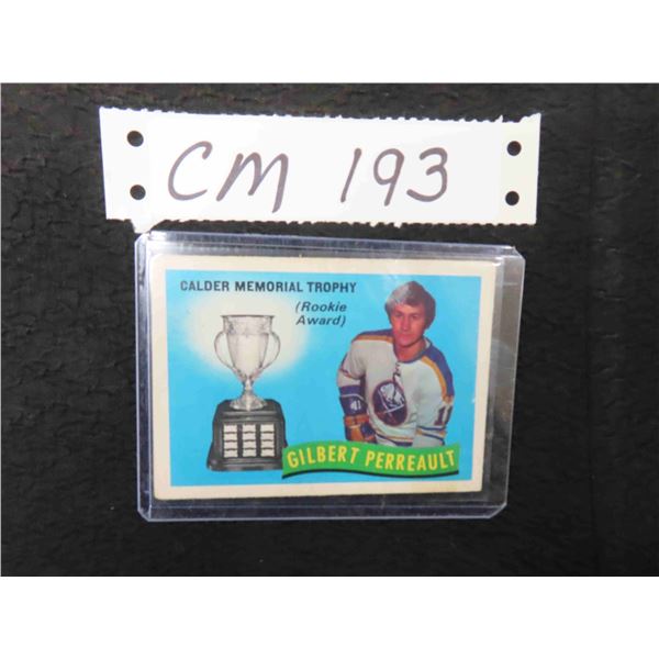 1971/72 OPC Gilbert Perreault Calder Trophy