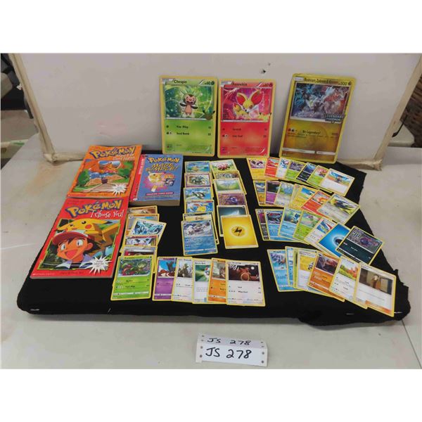 50 Pokemon Cards with Books , X-Large Cards