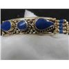 Image 2 : Beautiful Hand Made Sterling Silver Lapis Lazuli Matching Bracelet 