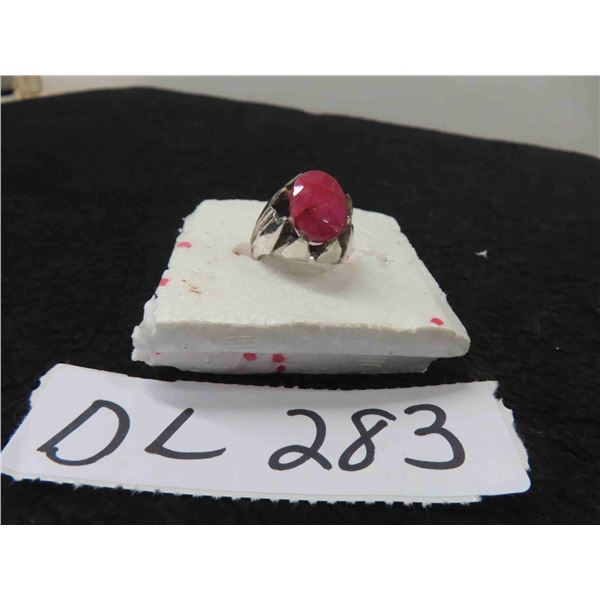 Awesome Vintage Medieval Ruby Ring - Ruby Measures 15.5mm x 