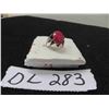 Image 1 : Awesome Vintage Medieval Ruby Ring - Ruby Measures 15.5mm x 