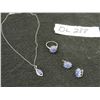 Image 1 : New Complete Set of Natural Tanzanite : RING - Blue Tanzanite on