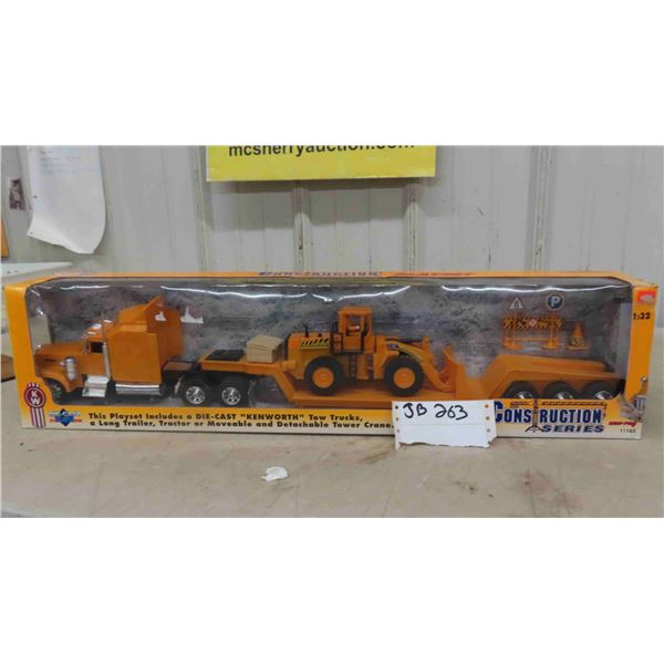 Construction Series Die Cast with Plastic 1:32 Scale Kenworth Lowbed + F-60 