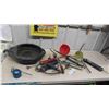 Image 1 : Oil Catch Pan, 7 Grease Guns, Antifreeze Tester, Oil Squirt Can, Funnels