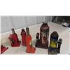 Image 2 : 7 Hydraulic Bottle Jacks & 2 Stabilizing Jack Stands -2 Ton 