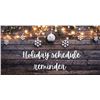Image 1 : Holiday Schedule