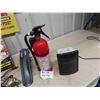 Image 2 : Booster Cables, 3/8" Drill, Charged Up Fire Extinguisher, Electric Heater