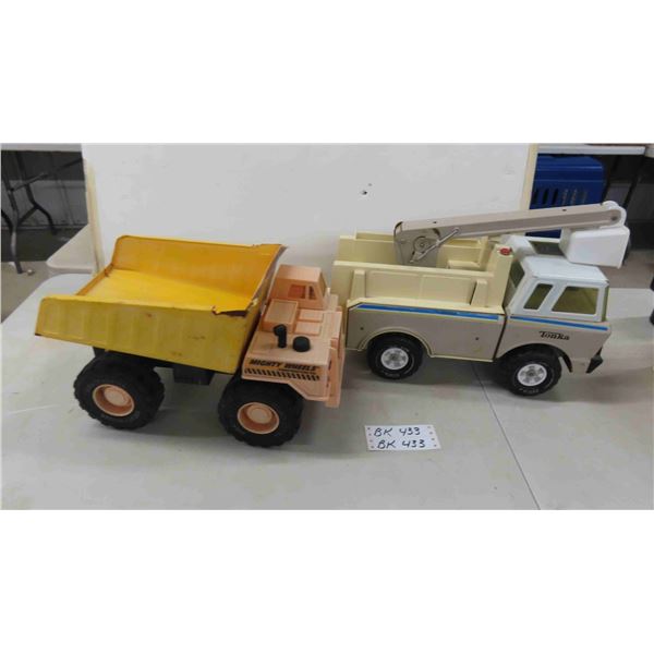 Tonka Bucket Truck , Mighty Wheels Dump Truck 