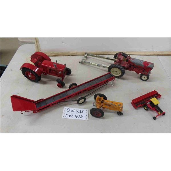 Metal Die Cast Tractors + Implements - Various Scales