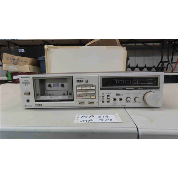 Hitachi Receiver + Cassette Player