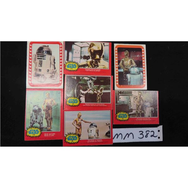 1977 Vintage Star Wars Trading Card with Stickers (7) 