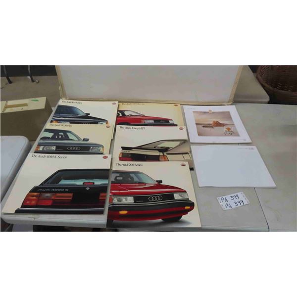 8 Audi Car Sales / Dealer Brochures ; 2011, 2001, R8 Model, 1989, 88, 87