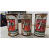 Image 2 : (9) Rusty Old Vintage 7Up Cans