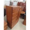 Image 6 : 6 Piece Modern Oak Bedroom Suite : Dresser 54'' x 36'' x 18'' , 