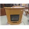 Image 1 : Oak Fireplace with Electric Heater 38'' x 39'' x 10'' 