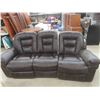 Image 1 : Leather Reclining Couch 84''