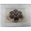 Image 2 : Ladies 14Kt Yellow Gold Ring with 7 Genuine Mozambique Garnets Measuring 5mm Each Round Faceted 