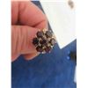 Image 9 : Ladies 14Kt Yellow Gold Ring with 7 Genuine Mozambique Garnets Measuring 5mm Each Round Faceted 