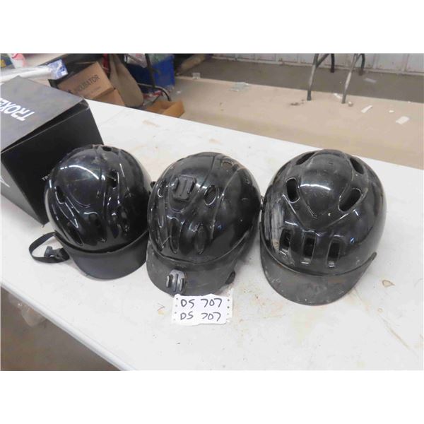 3 Troxel Riding Helmets Size Large on One , Other 2 Believed to be Size Large As well