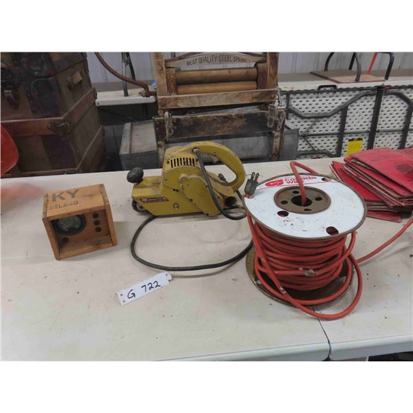 Shopmate 4'' Power Belt Sander , Extension Cord , Voltage Gauge