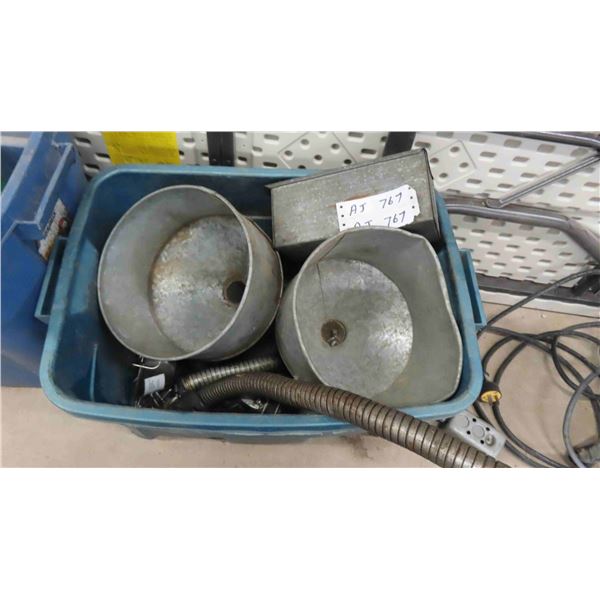 Galvanized Funnels, High Pressure Hoses