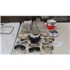 Image 1 : 12 Pairs Safety Glasses, Welding Goggles, Leather Mitts for CN Respirator