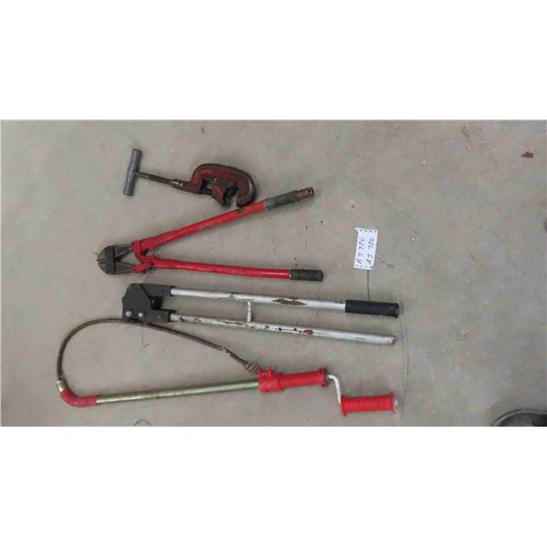 Bolt Cutter, Crimper, Heavy Duty Clamp, Plumbers Snake