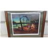 Image 6 : Wooden Framed Picture 35" x 40" Twilight Camp by Brett James Smith