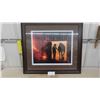 Image 1 : Wooden Framed Picture 32" x 35" Into The Light by John Lacharias