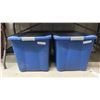 Image 13 : Kitchen Wares; Storage Containers, Cake Pans, Rolling Pin, 2 Totes with Lids, 