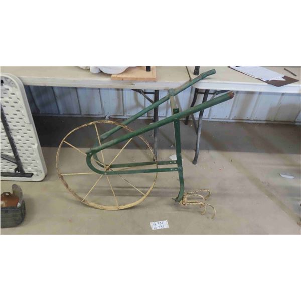 Vintage Metal Wheel One Man Plow