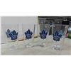 Image 3 : 5 Toronto Maple Leaf Glasses, Bar Mat, Wooden Tray, Candy Dish