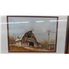 Image 2 : 2 Wooden Frame Pictures - Farm Scene 14.5" x 17.5"