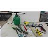 Image 1 : Garden Sprayer, Garden Tools, Clippers, Power Bar, Flashlight, Air Pressure Gauge 