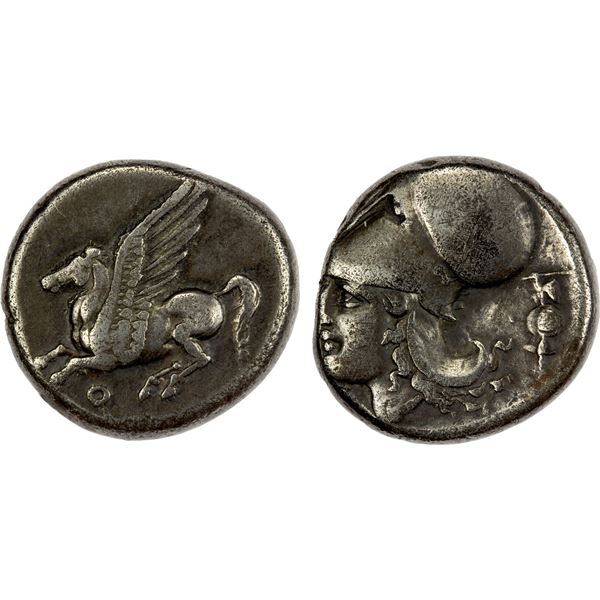 CORINTHIA: Corinth, AR stater (8.33g), ca. 375-300 BC, VF