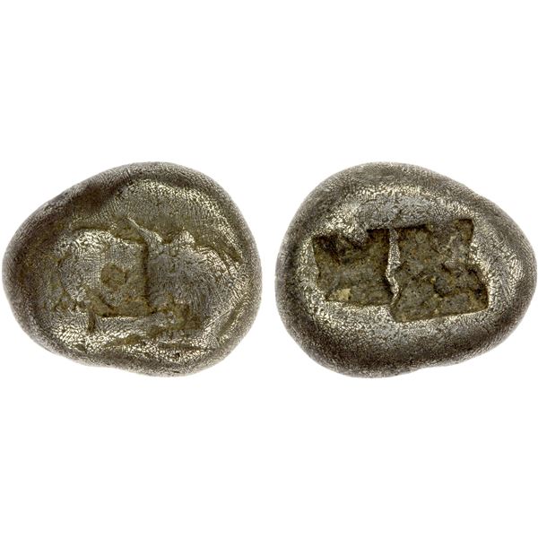 LYDIA: Kroisos, ca. 560-546 BC, AR 1/3 stater (trite) (3.44g), Sardes, Fine
