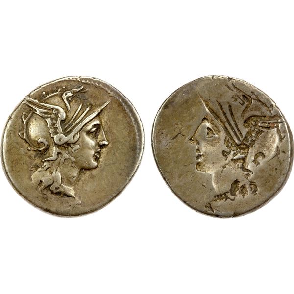 ROMAN REPUBLIC: T. Didius, AR denarius (3.91g), Rome, 113-112 BC, VF