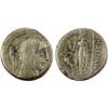 Image 1 : ROMAN REPUBLIC: L. Hostilius Saserna, AR denarius (3.90g), Rome, 48 BC, VF