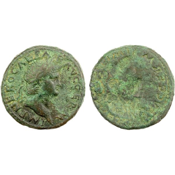 ROMAN EMPIRE: Nero, 54-68 AD, AE as (13.43g), Rome, 62-68 AD, VF