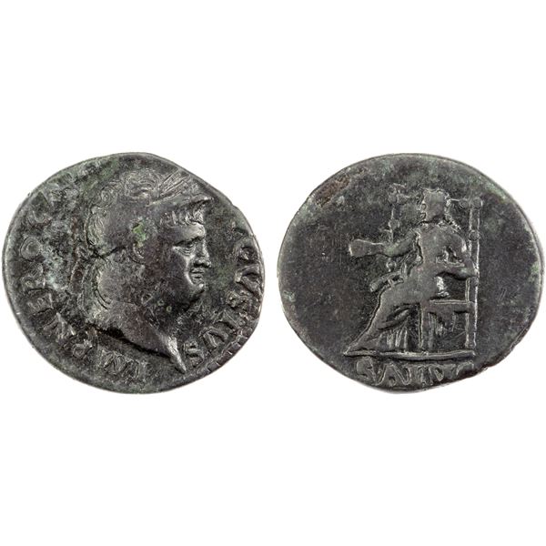 ROMAN EMPIRE: Nero, 54-68 AD, AR denarius (3.28g), Rome, 66-67 AD, Fine