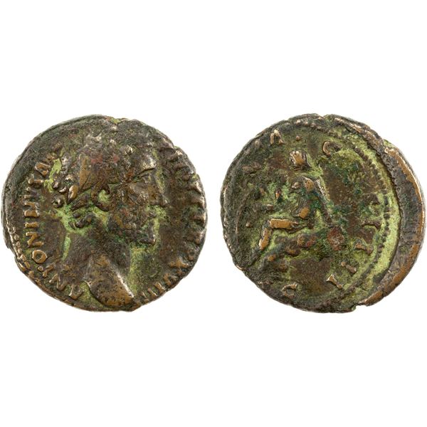 ROMAN EMPIRE: Antoninus Pius, 138-161 AD, AE as (12.00g), Rome, 154-155 AD, VF