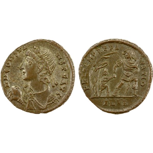 ROMAN EMPIRE: Constans, 337-350 AD, AR drachm (2.67g), Alexandria, 348-350 AD, EF-AU