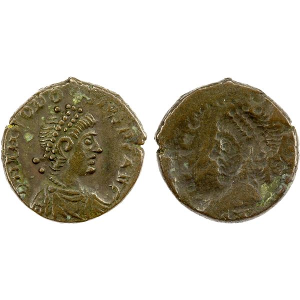 ROMAN EMPIRE: Theodosius I, 379-395 AD, AE4 (1.54g), Choice VF