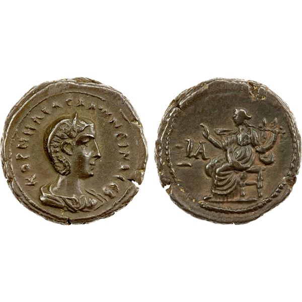 ROMAN PROVINCIAL: EGYPT: Salonina, augusta, 253-268 AD, AE tetradrachm (11.57g), Alexandria, year 11
