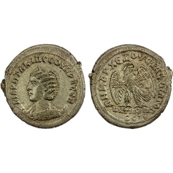 ROMAN PROVINCIAL: SYRIA: Otacilia Severa, augusta, 244-249 AD, BI tetradrachm (12.20g), Antioch, Cho