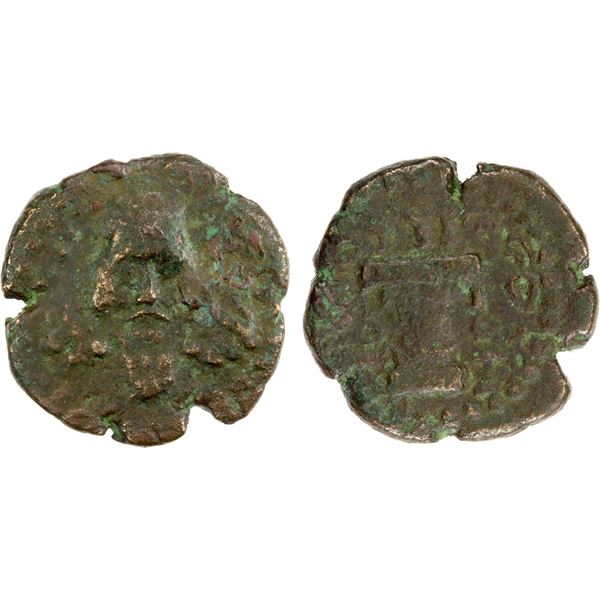 SASANIAN KINGDOM: Ardashir I, as King of Persis, 205-224, AE pashiz (2.94g), nearly VF